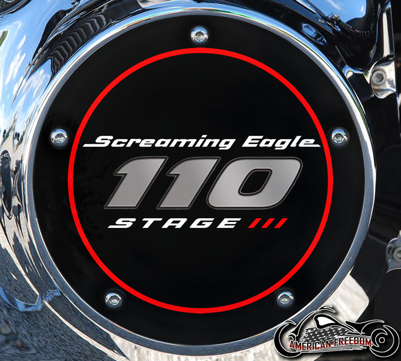 Screaming Eagle Stage III 110 Ring Derby Cover